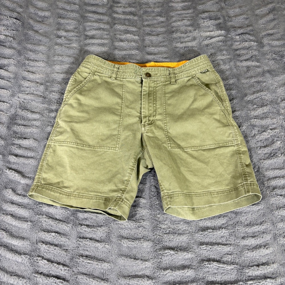 Howler Brothers Horizon Hybrid Utility Shorts Mens 30 Olive Green Stretch Cotton